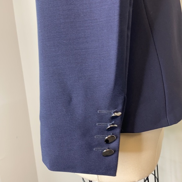 MaxMara Double Breast Navy Blazer - Picture 5 of 9